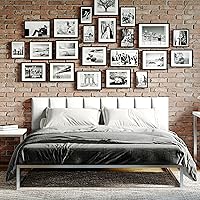 Vista 192 de Jaxx Panelist - Cabecero acolchado moderno, juego de 4 paneles para montar en la pared (cada uno de 11.25 x 38 pulgadas), tamaño King