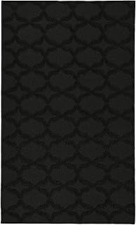 Garland Rug Sparta Non Slip Polypropylene 3 Ft. X 5 Ft. Black Area Rug- Ideal for Living Rooms & Hallways, Stylish & Durable for High Traffic Areas - Buy now