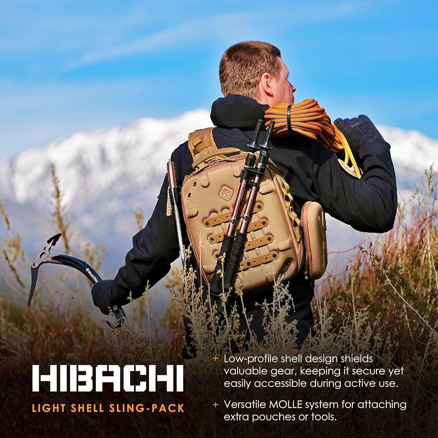 HAZARD 4 Hibachi: Light Shell Sling-Pack - Coyote , One Size