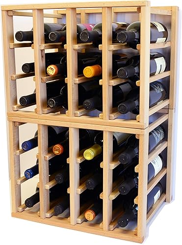 sfDisplay.com,LLC. Estante modular apilable para vino de 24 botellas como muchos juegos juntos (2 juegos capacidad de 48 botellas) sfDisplay.com,LLC. Estante modular apilable para vino de 24 botellas como muchos juegos juntos (2 juegos capacidad de 48 botellas)