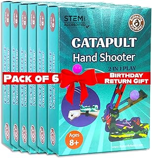 Butterfly EduFields DIY Catapult Shooter Science Kit (Pack of 6) | Best Birthday Return Gifts for Kids Ages 8 9 10 11 12 | Price In India