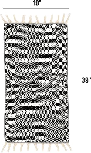 Vista 280 de Bazaar Anatolia Juego de 2 toallas de mano turcas para baño, 39 x 19 pulgadas, algodón, toallas de mano decorativas para cocina, té, yoga, cara