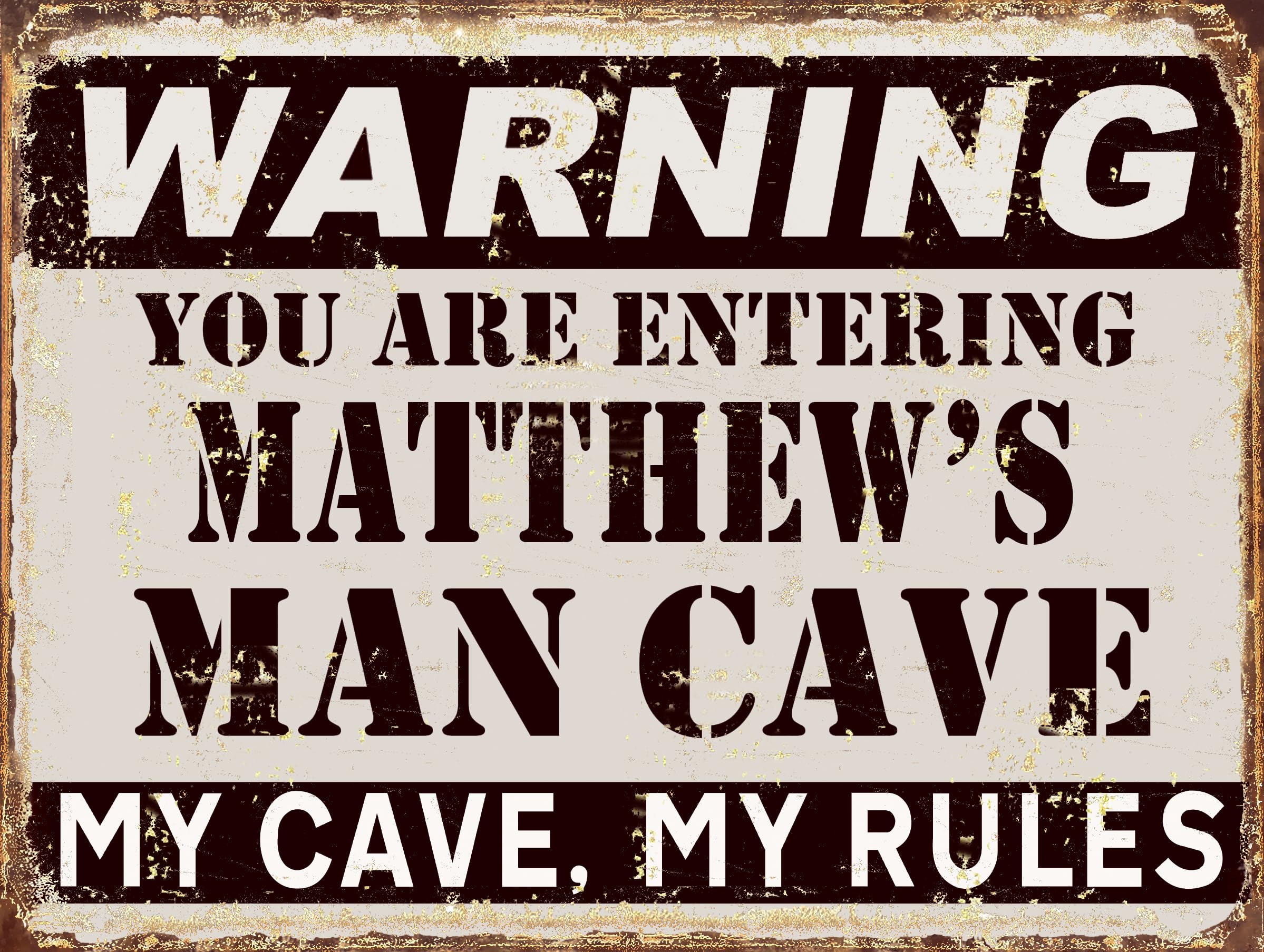 Man Cave metal retro sign (Matthew's)