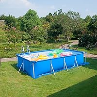 Vista 5 de codree Paños rectangulares de suelo para piscina, 9.7 x 6.7 pies, tela de polietileno impermeable para el suelo, lona cuadrada resistente al polvo