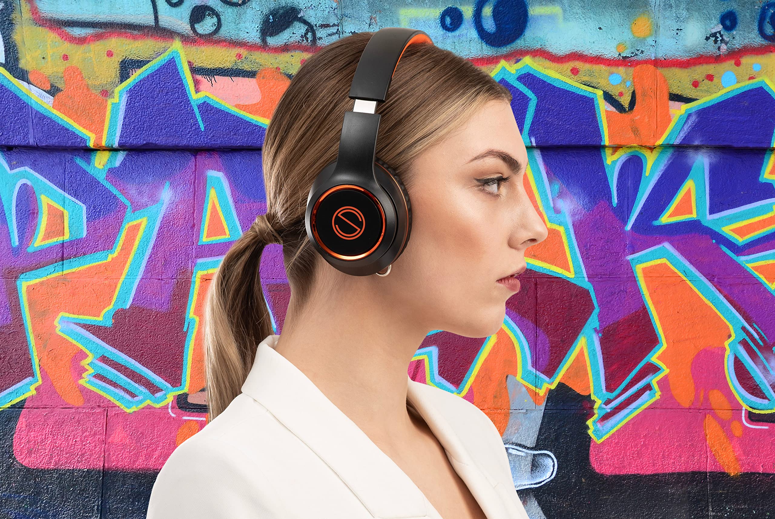 EGNARO HS7 Wireless Headphones, Bluetooth 5.0, Microphone, color black - Image 4