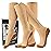 cerpite Zipper Compression Socks, 2 Pairs 15-20 mmHg Closed Toe Compression Stockings for Men Women