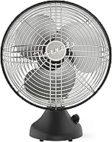 Vista 15 de Vornado Silver Swan - Ventilador oscilante vintage, níquel cepillado