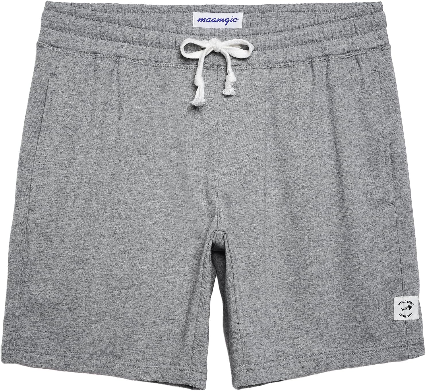 maamgic Mens Athletic Gym Shorts 5/7" Elastic Waist Casual Pajama Pocket Jogger Men Workout Short Pants