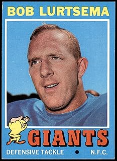1971 Topps # 241 Bob Lurtsema New York Giants-FB (Football Card) NM Giants-FB Western Michigan
