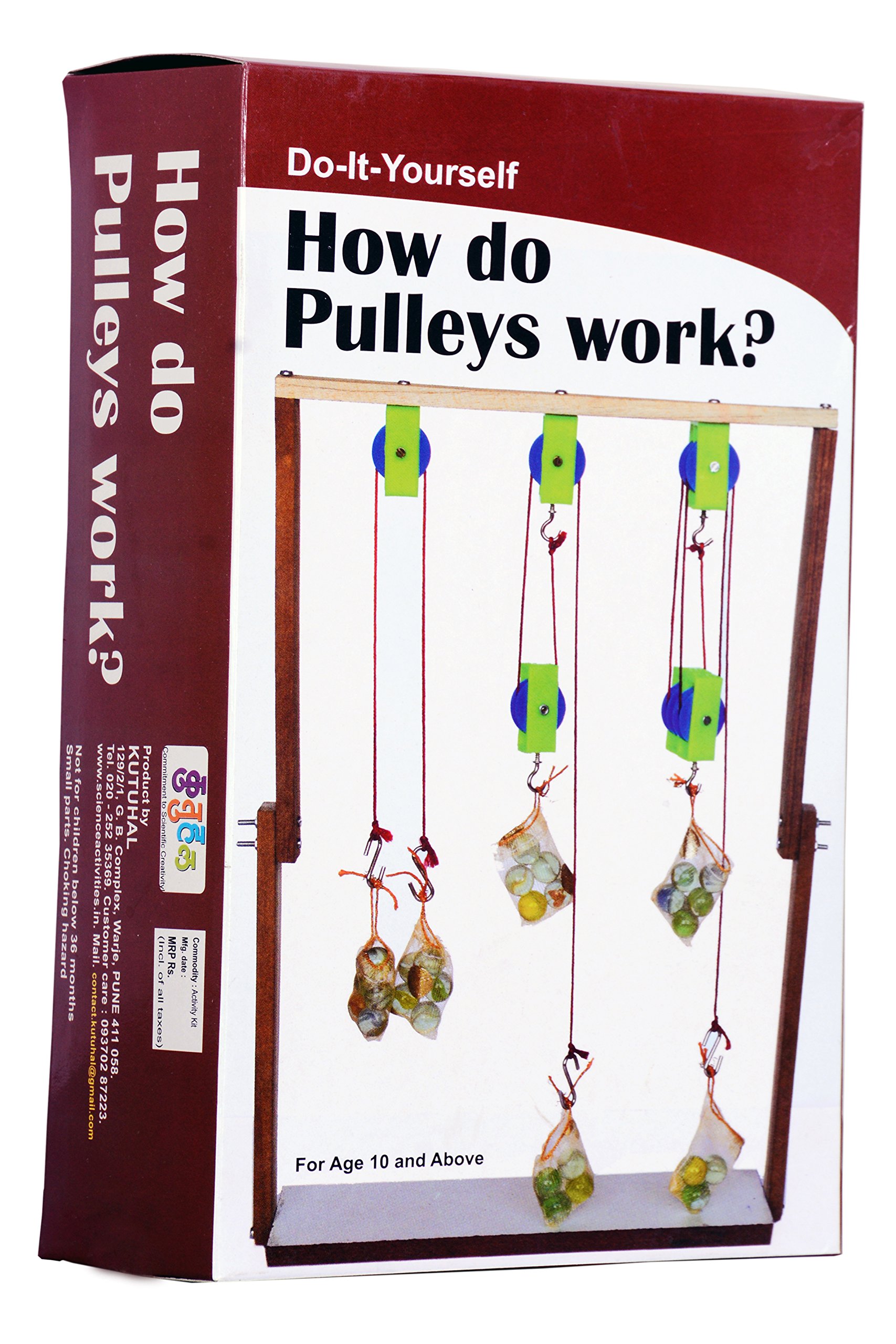Kutuhal Do It Yourself Project Kit - Pulleys in use