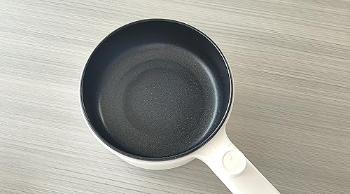 Miniatura 3 de Foedo Olla caliente eléctrica, mini cocina eléctrica de 1.5 L, sartén antiadherente, chaleco eléctrico multifunción para salteado, asado, vapor con