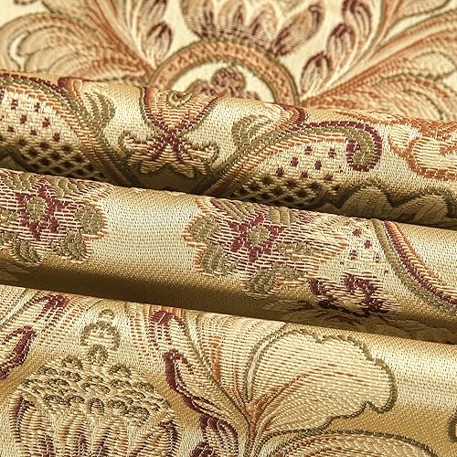 Miniatura 7 de Loom and Mill Fundas de sofá de lujo de tela jacquard, fundas para sofá, protector de muebles con borde de encaje y borlas hechas a mano para