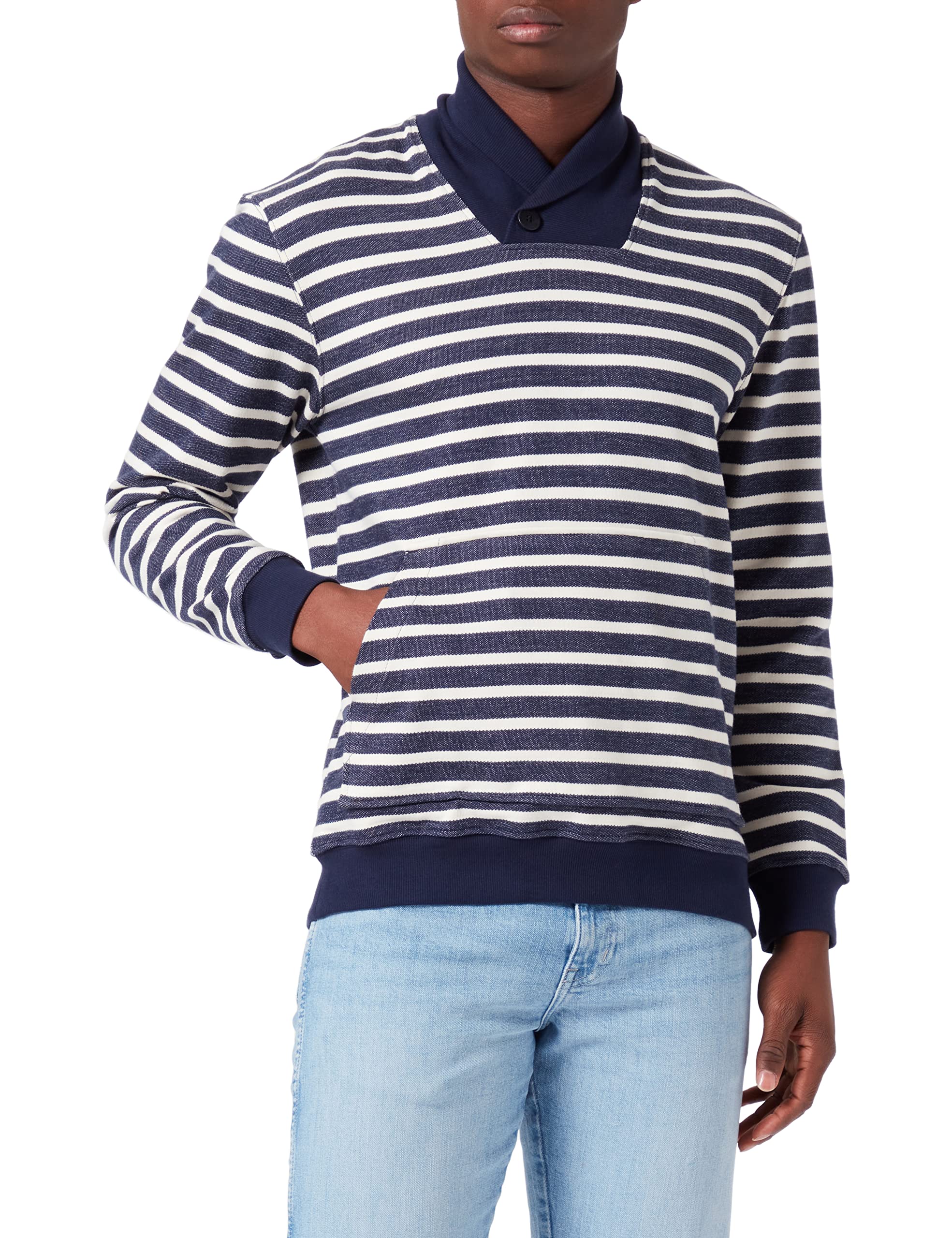 Armor Lux Men's Shawl-Neck Sweatshirt Sweater