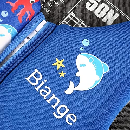 Miniatura 3 de Chaleco de natación para niños, chaqueta de natación para niños pequeños, flotadores para nadar con silbato de emergencia para niños y niñas de 1 a