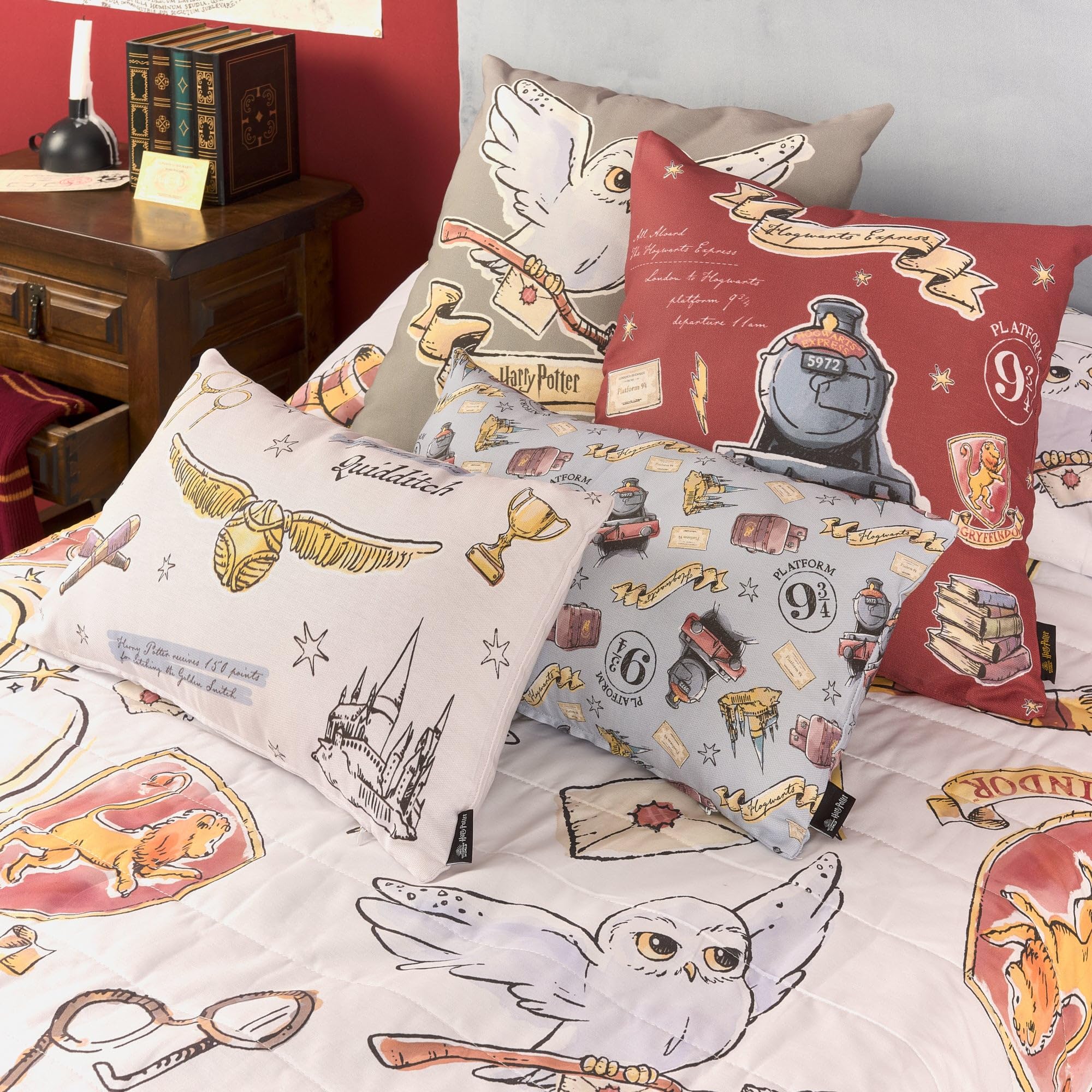 BELUM Tenda Half Panama Harry Potter – 140x260 Cm, Con Occhielli, Morbida E Multicolore - 3