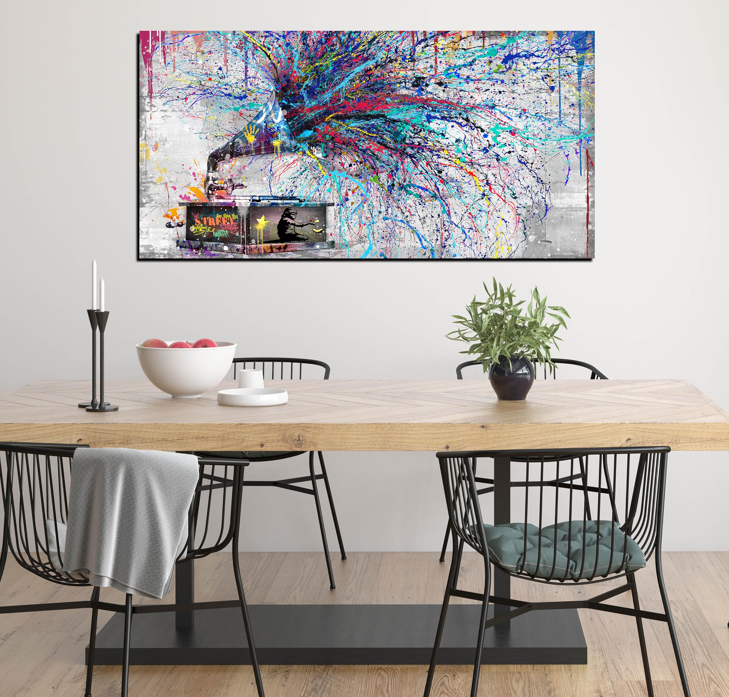 ふーか絵画４点 線画風プリント スカーフ（01-33NK01-205）｜K.T キヨコ タカセ