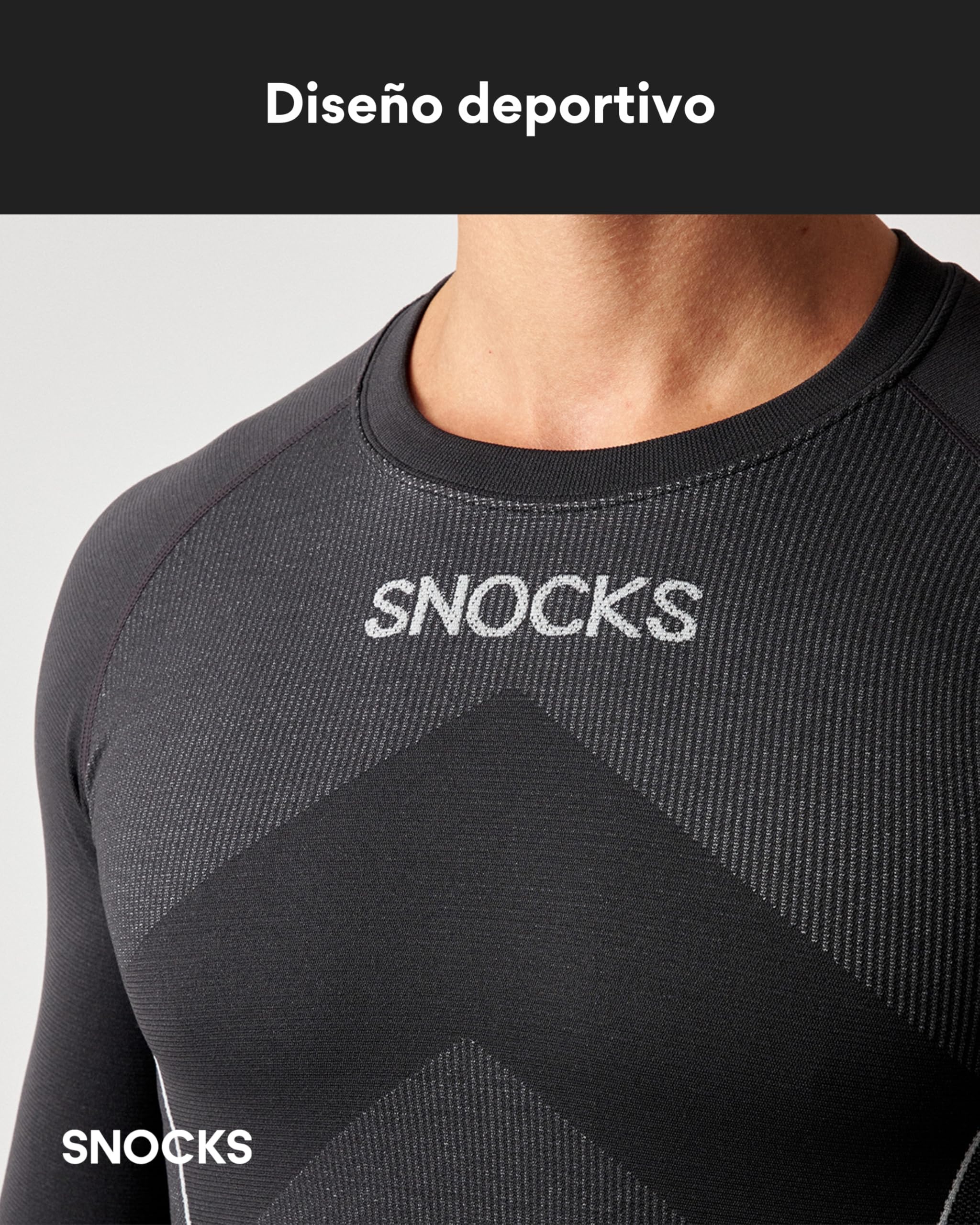 Snocks Ropa Interior Térmica Hombre - Conjunto Térmico Hombre Frío Extremo Talla S-XXL - Ropa Térmica