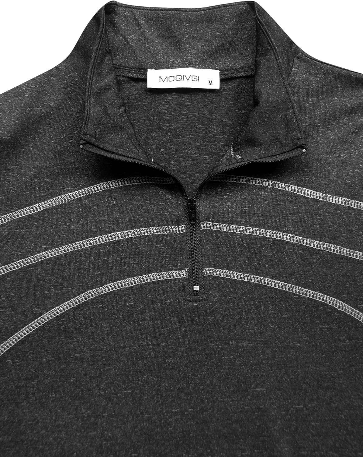 MOQIVGI Womens Long Sleeve Workout Tops Casual Sports Gym Yoga Running Half Zip Pullover - Image 3