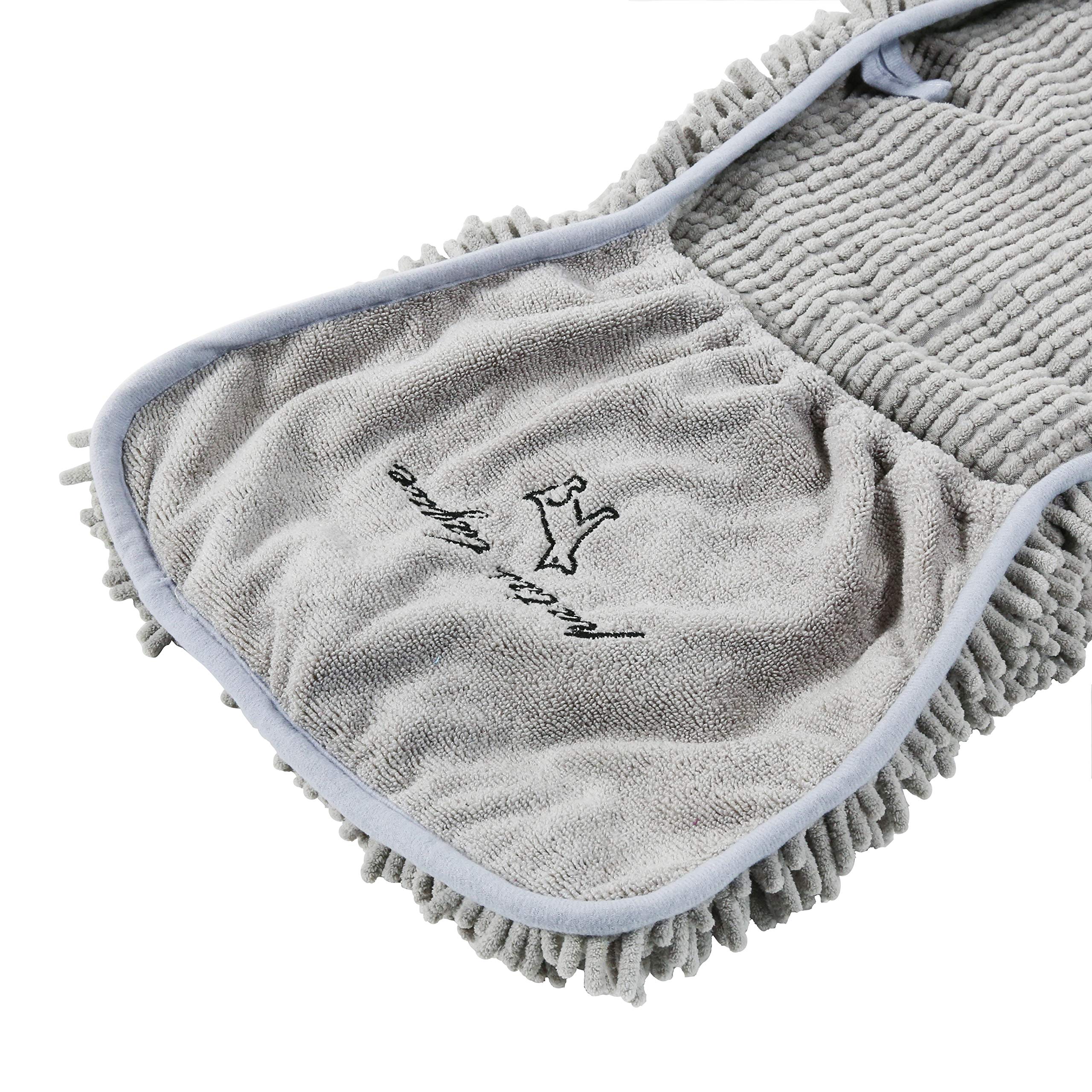 Patas Lague Toalla Absorbente Para Perro, Extra Grande De 35 X 15 Pulgadas De Secado Rapido Con Bolsillos Para Las Manos Toalla De Microfibra De