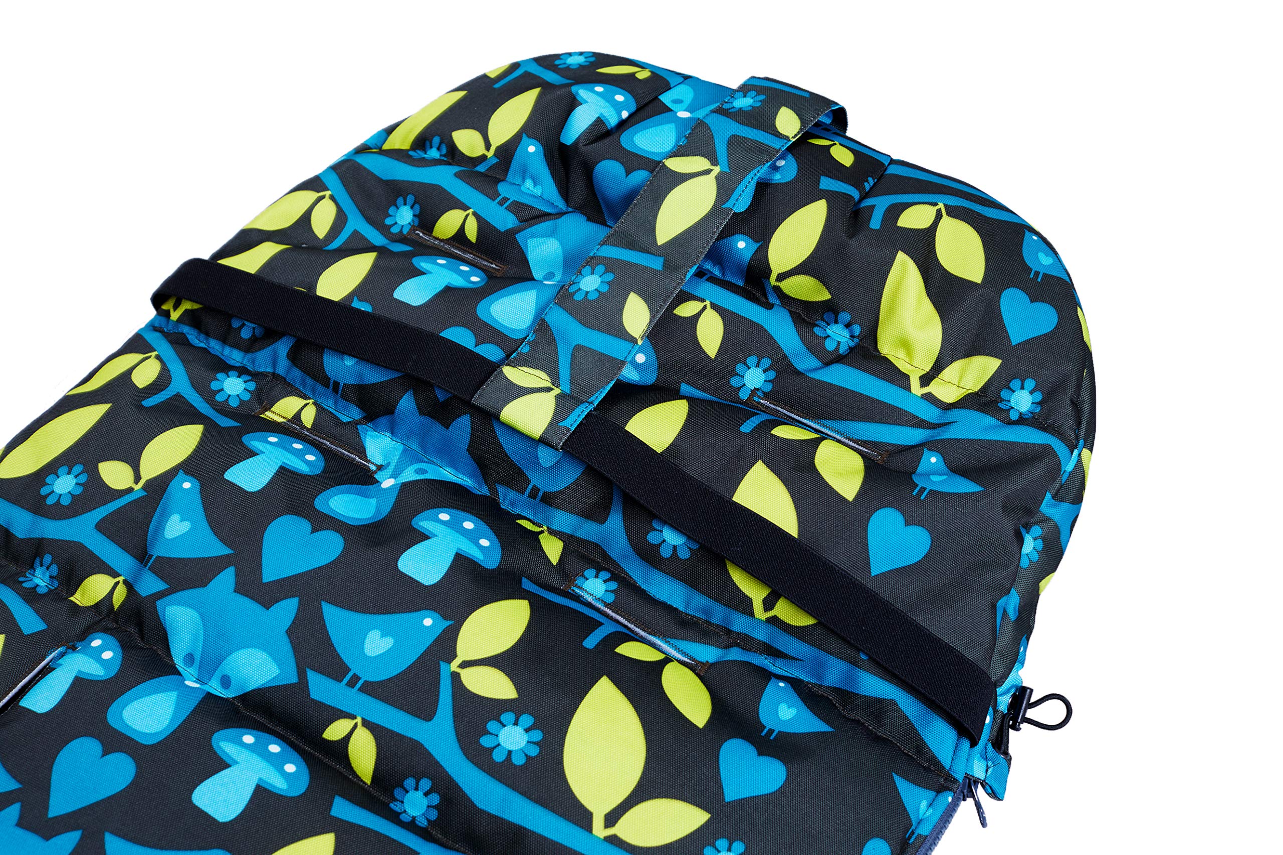 9A110101 - Coprigambe invernale per passeggino Foxy, colore: Nero