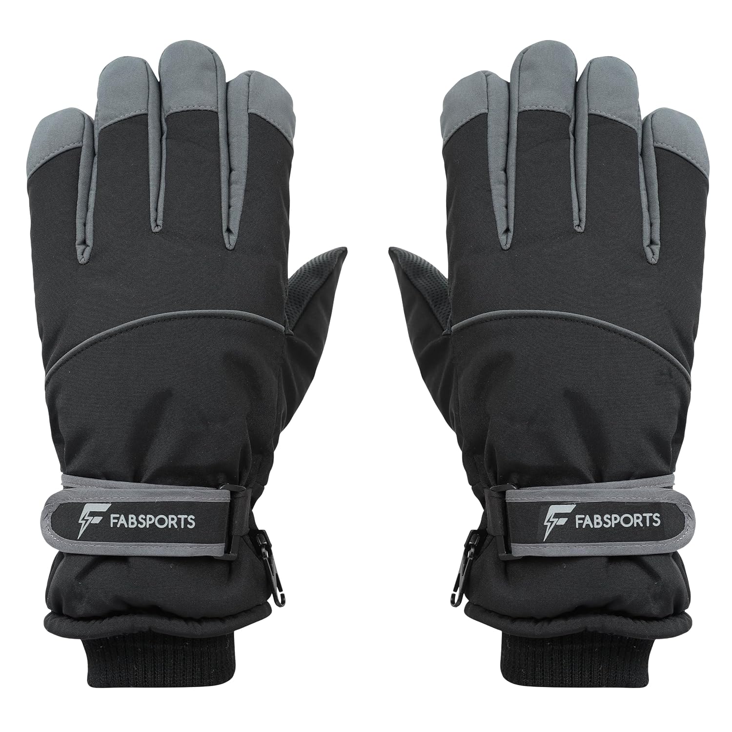 FABSPORTS Warm Winter Gloves (Unisex) | Touchscreen Compatible, Thermal Faux Fur Lined, Water-Resistant for Cycling, Bikin