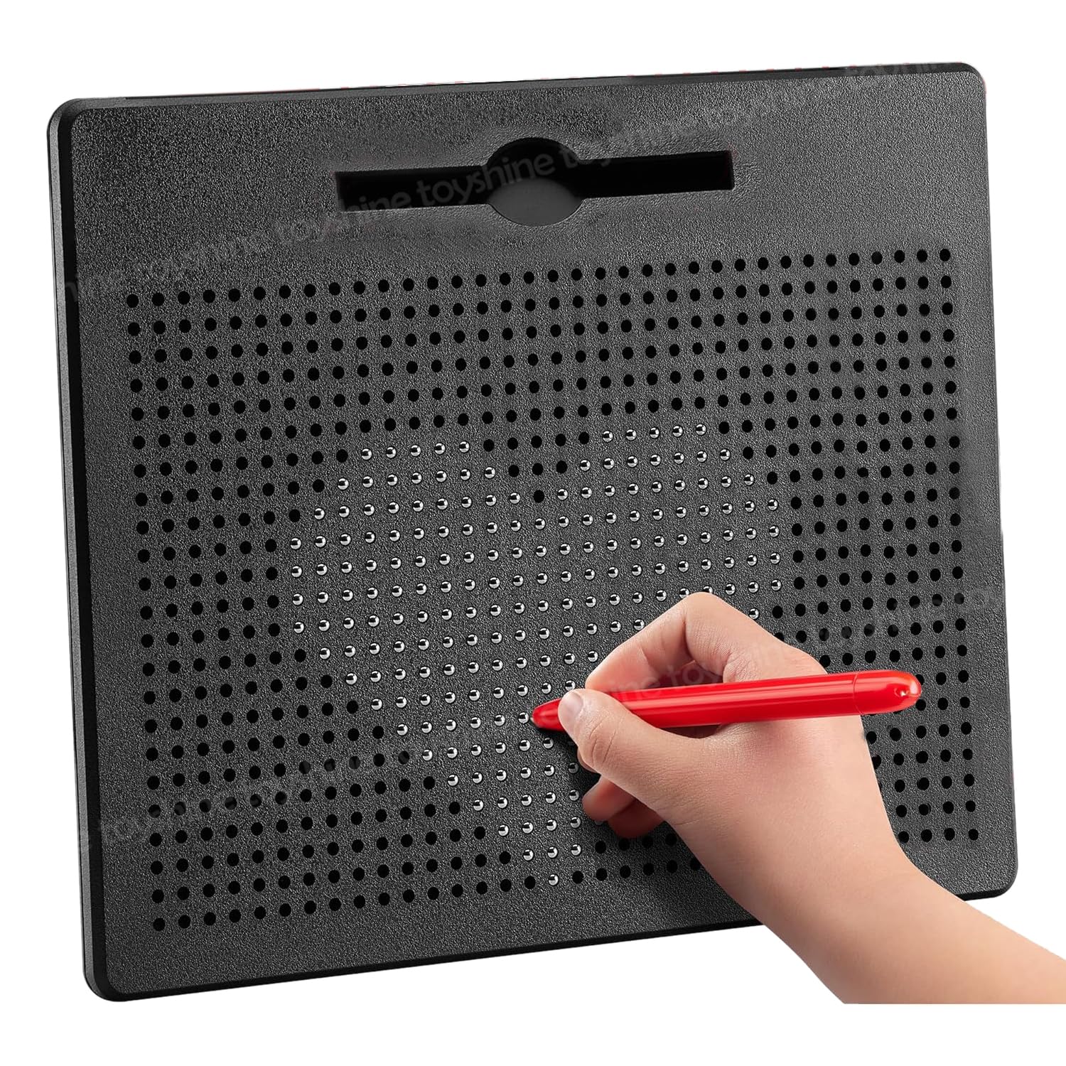 Toyshine Magnetic Drawing Board Magplay Slate inbuilt with 782 Magnetic Balls Erasable Writing Doodle Sketch Pad with Stylus Pen - Black (B0D47HD52R) Amazon Price History, Amazon Price Tracker