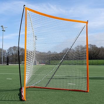 QuickPlay Ripshot Flexi Lacrosse Goal 6x6 - Regulation Lacrosse Goal with 8 Ply Lacrosse Net, 80 Second Pop Up Portable Backyard Lacrosse Goal for Training & Boys and Girls Lacrosse