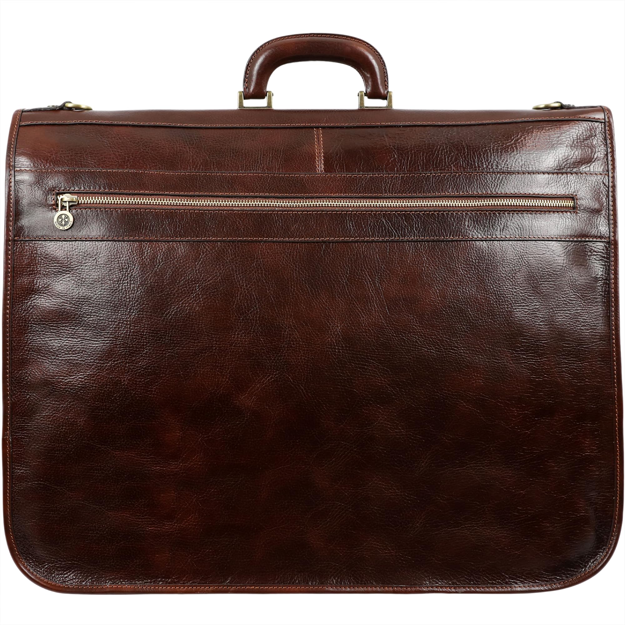 Leder Kleidersack - Anzug Duffel Slim Handgepäck Kleiderschutztasche- Damen & Herren - Time Resistance