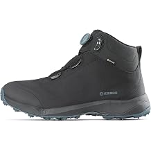 Icebug Stavre BUGrip GTX Mens Midcut Winter Boot with Steel Studs Waterproof GORE-TEX, BOA Fit, Studded Traction