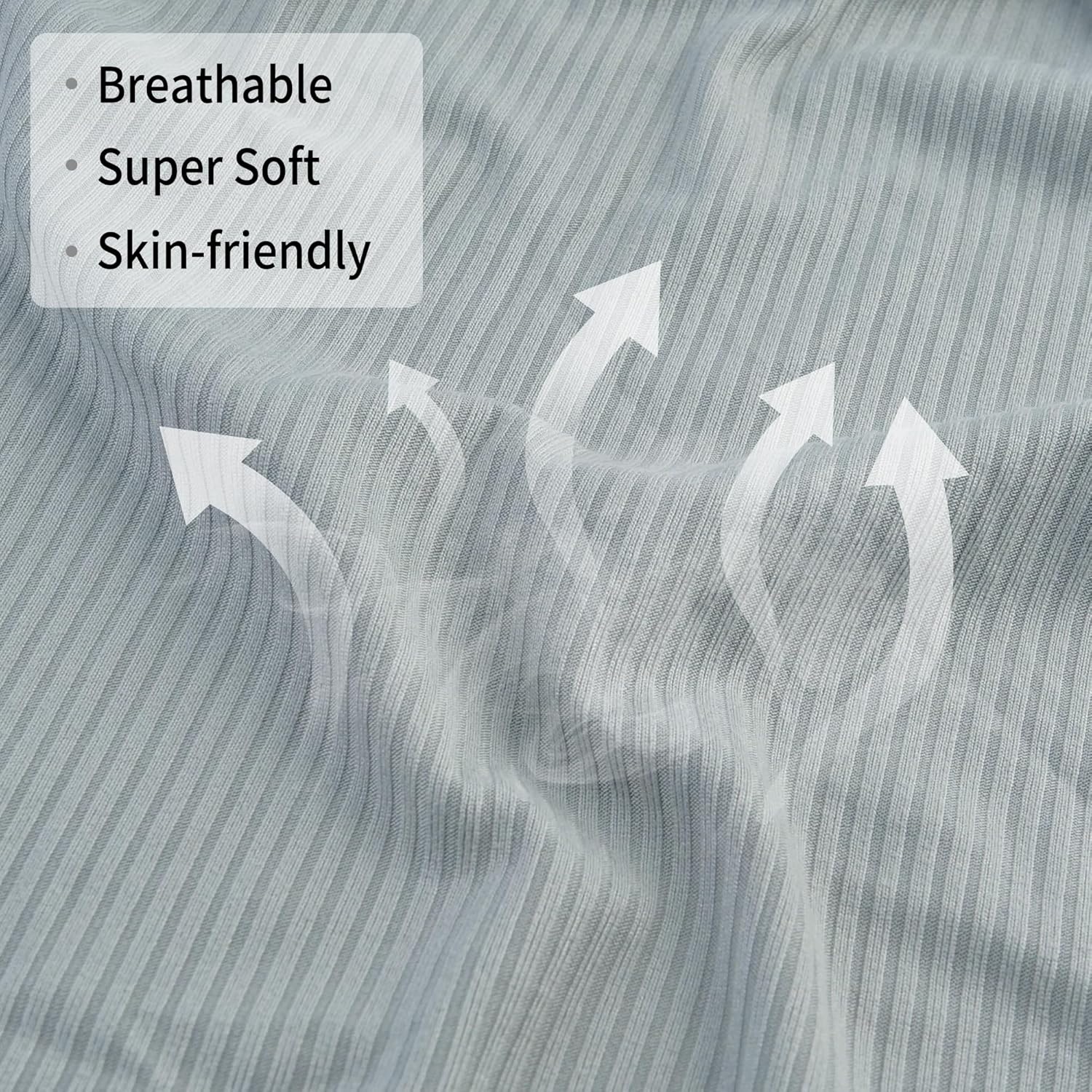 Jersey Swaddle Blanket, Ultra Soft Stretchy Receiving Blanket, Newborn Swaddle Wrap for Boys & Girls, 40 x 30 inches, 2 Pcs - Image 2