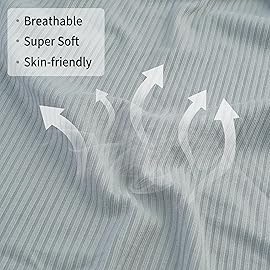 Viviland Jersey Swaddle Blanket, Ultra Soft Stretchy Receiving Blanket, Newborn Swaddle Wrap for Boys & Girls, 40 x 30 inches, 2 Pcs