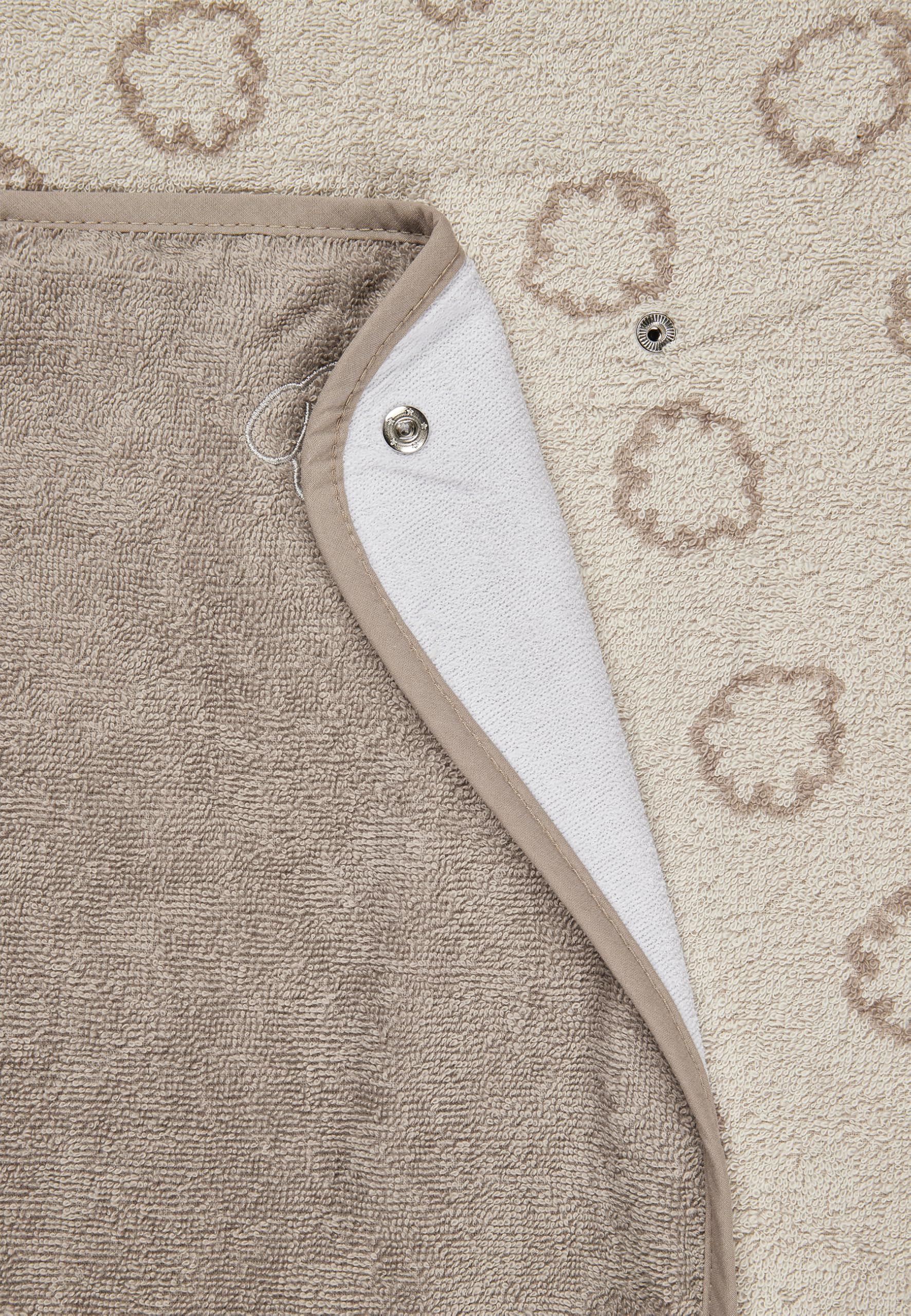 Sterntaler Wickelauflagenbezug Bauernhof - Bezug für Wickelauflage aus saugfähigem Jacquard mit abtrennbarem wasserundurchlässigem Frottee Teil - Ideal für jeden Wickeltisch, sandfarben