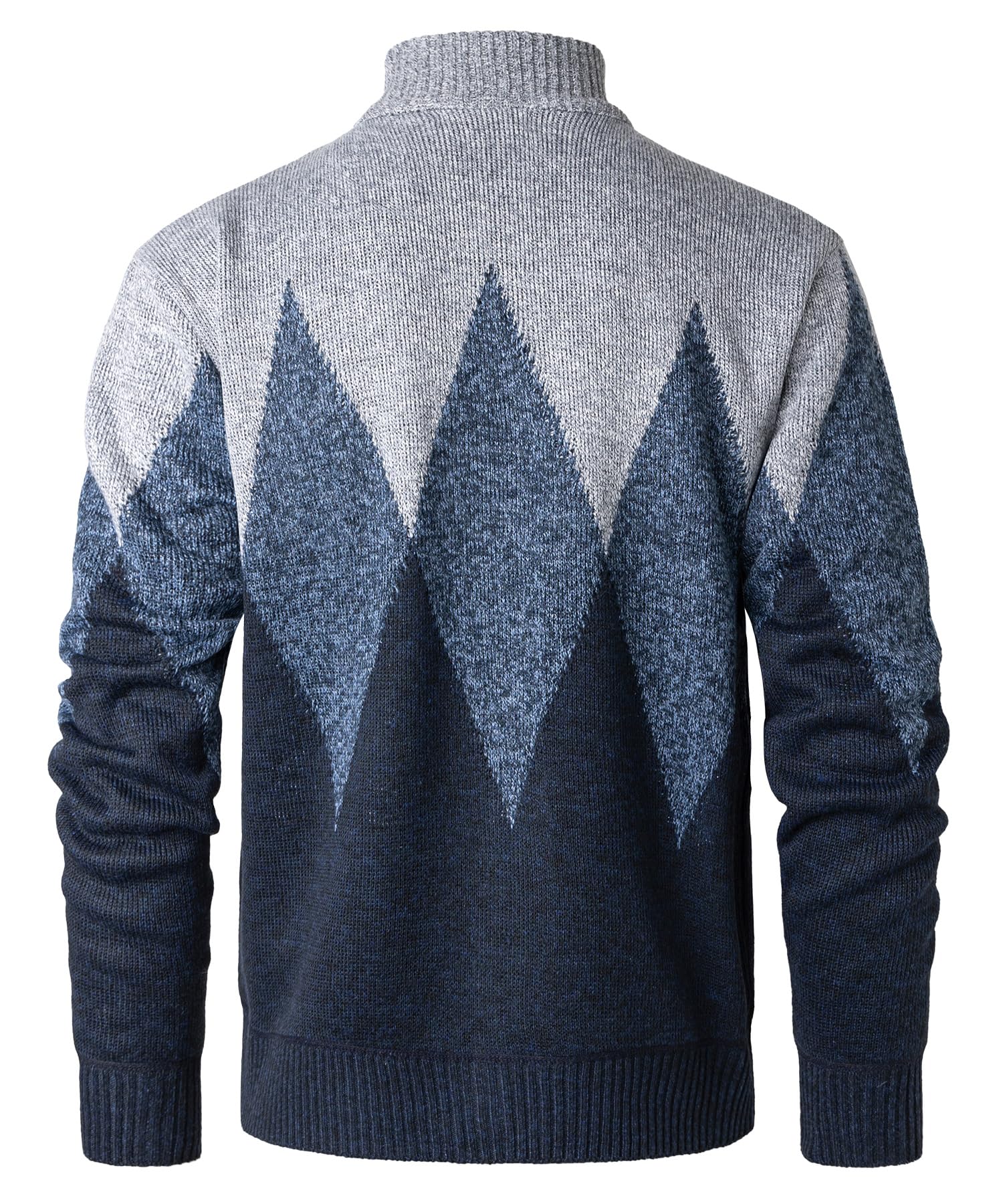 Homme Gilet Cardigan Veste Ouvrez Front Zippé avec Tricoté Chaud Coupe rembourré Décontractée Manche Longue Chandail