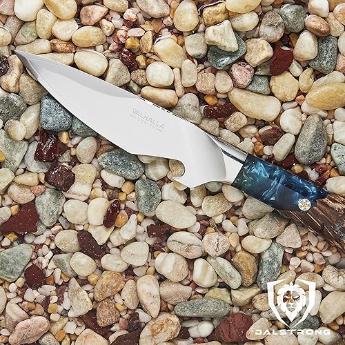 Miniatura 31 de DALSTRONG Cuchillo de filete - 6.5 pulgadas - Serie Valhalla - 9CR18MOV HC Acero - Resina Celestial y Mango de Madera - con Funda de Cuero