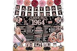 Glittering 60th Birthday Decorations for Women