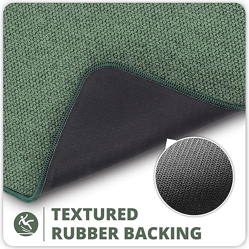 Miniatura 4 de Bath Mat,Ultra Thin Bathroom Rugs,Rubber Bath Mats for Bathroom,No Slip Bath Rugs,Quick Dry,Machine Washable,Low Pile,Absorbent,Shower