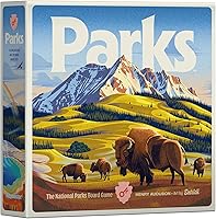 Keymaster Games Parks Base Camp: US National Parks Strategy Board Game for Families, Adults, Solo | Ages 10+ 1-5 Players