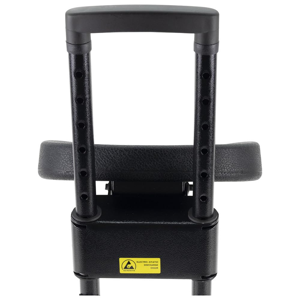 WETEC Sedia a sdraio ESD 1700.PU - Sgabello da bar alto con tipica resistenza allo scarico: Rgp = 10^5 Ω/Altezza della seduta: 630-885 mm