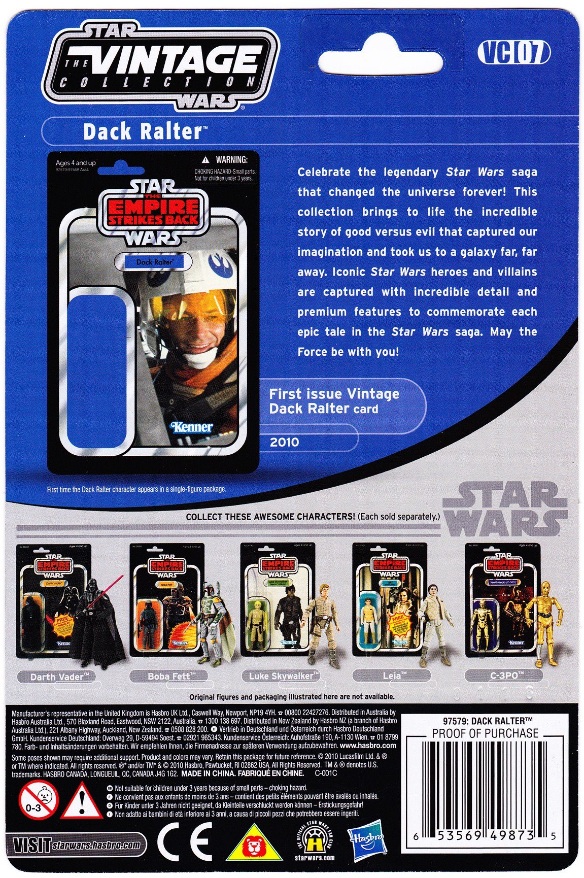 Amazon.com: Star Wars 3.75 inch Vintage Figure Dak : Toys