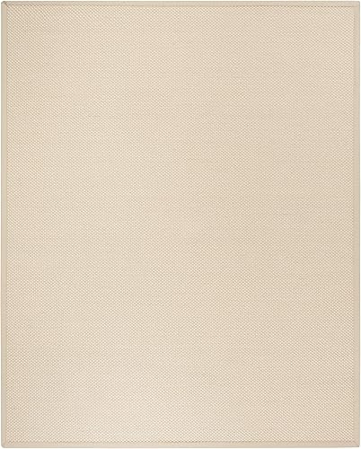 Miniatura 2 de Safavieh Natural Fiber Collection - Alfombra de área de 8 x 10 pies, marfil y beige claro, diseño de sisal de borde, fácil cuidado, ideal para zonas