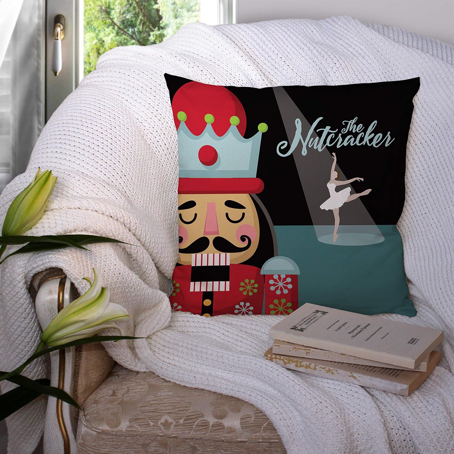 nutcracker pillow cover