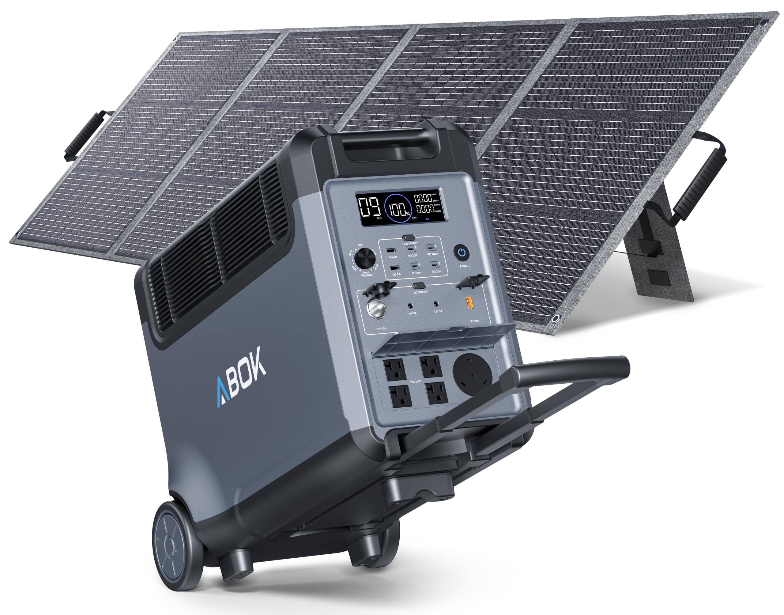 Amazon.com: ABOK Ark3600 Portable Power Station with 200W Solar