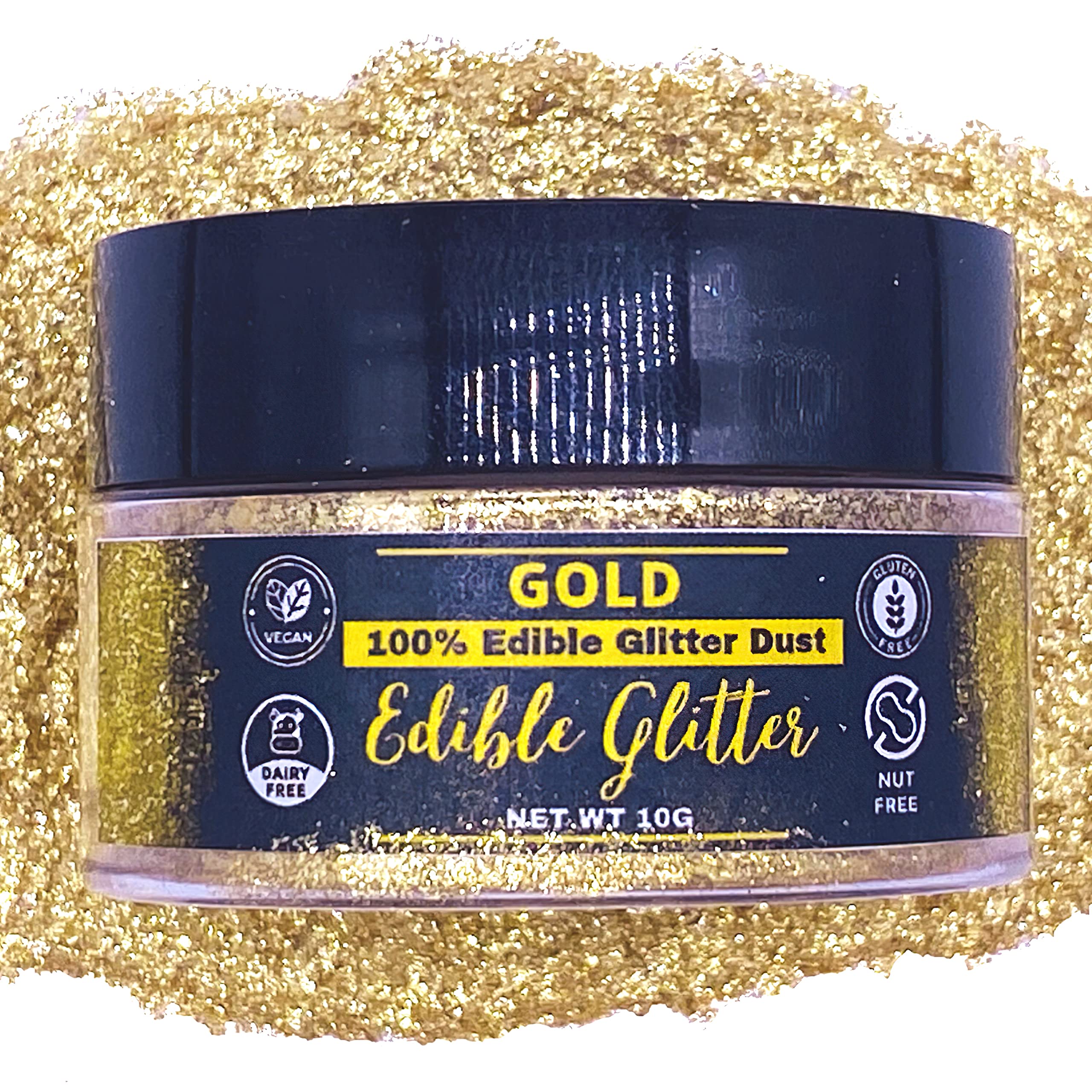 Buy BULK Edible glitter for drinks, Edible gold dust for cake
