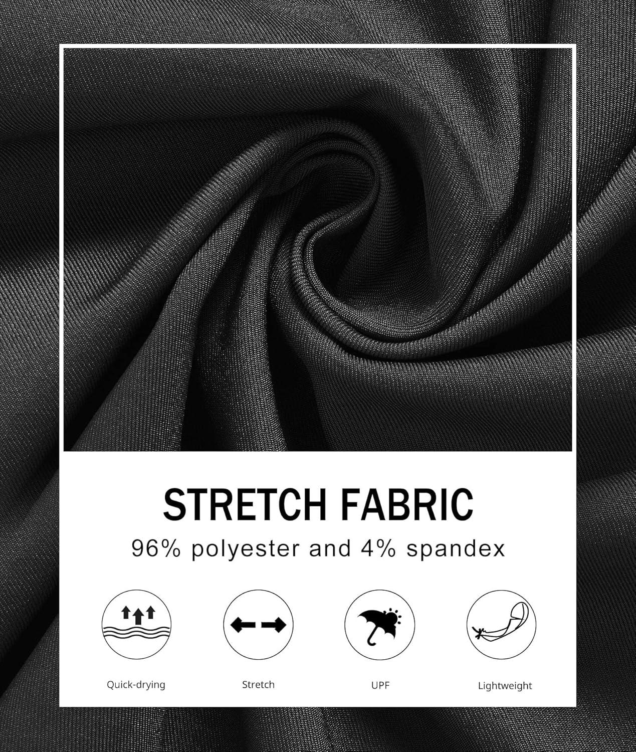 PULI Men's 10" Golf Shorts Dress Casual Summer Flat Front Lightweight Travel Short with Pockets - Image 6