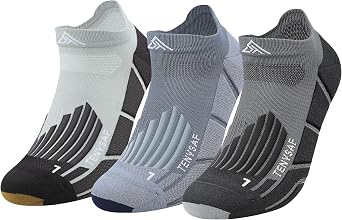 Compression Running Socks for Runners Low Cut Ankle Socks Anti-Blister Athletic Socks for Hiking Golf Work