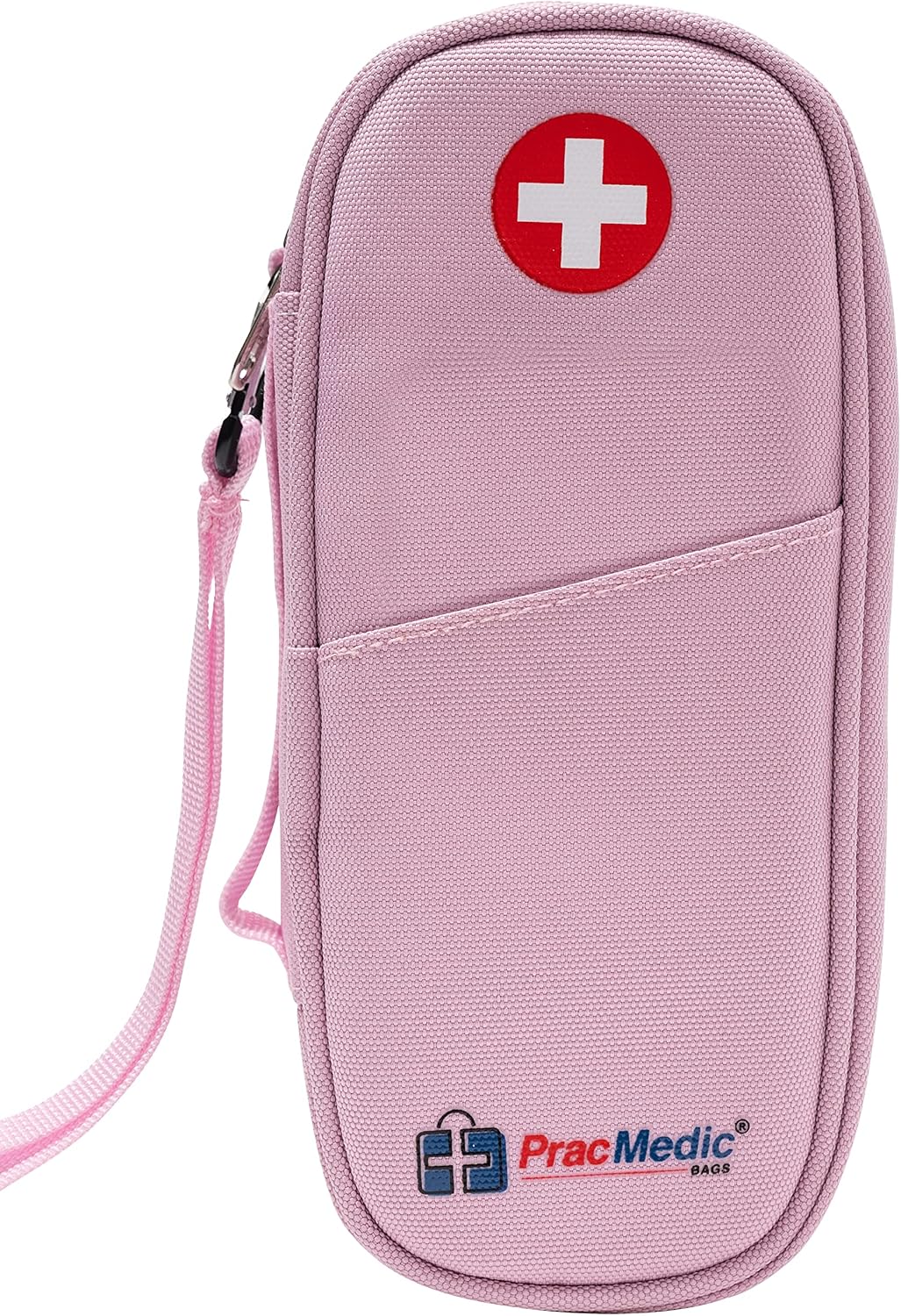 PracMedic Bags Epi Pens Carrying Case- Insulated Epipen Carry Case (Red) | Holds 2 Epi Pens, Auvi-Q or Neffy, Inhaler & Antihistamine. Medical Case for Allergy, Asthma & Diabetes Medicines.