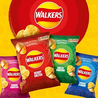 Walkers Classic Variety Multipack Crisps Box 20x25g (Pack of 4)