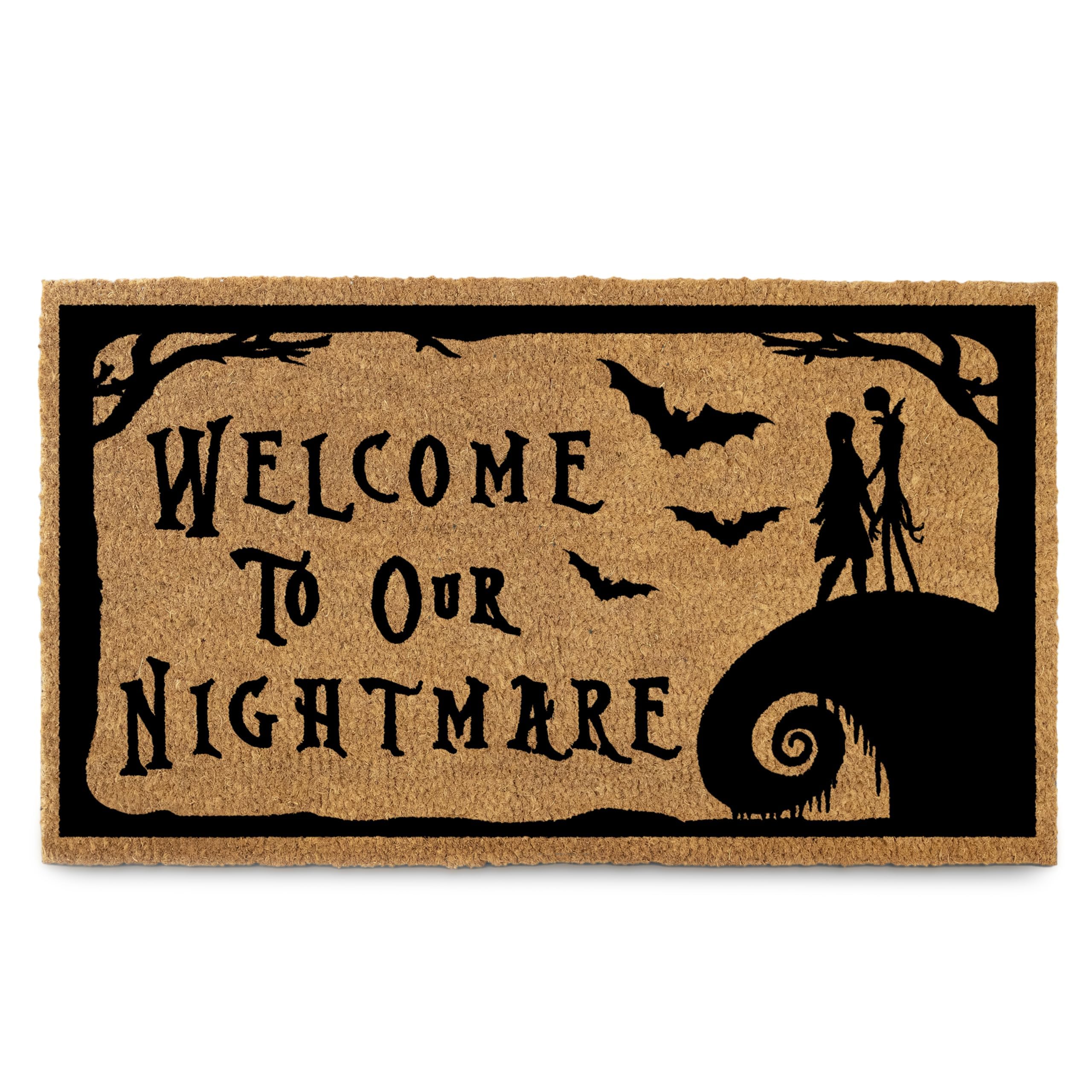 Nightmare Christmas Door Mat 30x17 Inch, Jack Door Mat, Coir Welcome Mat