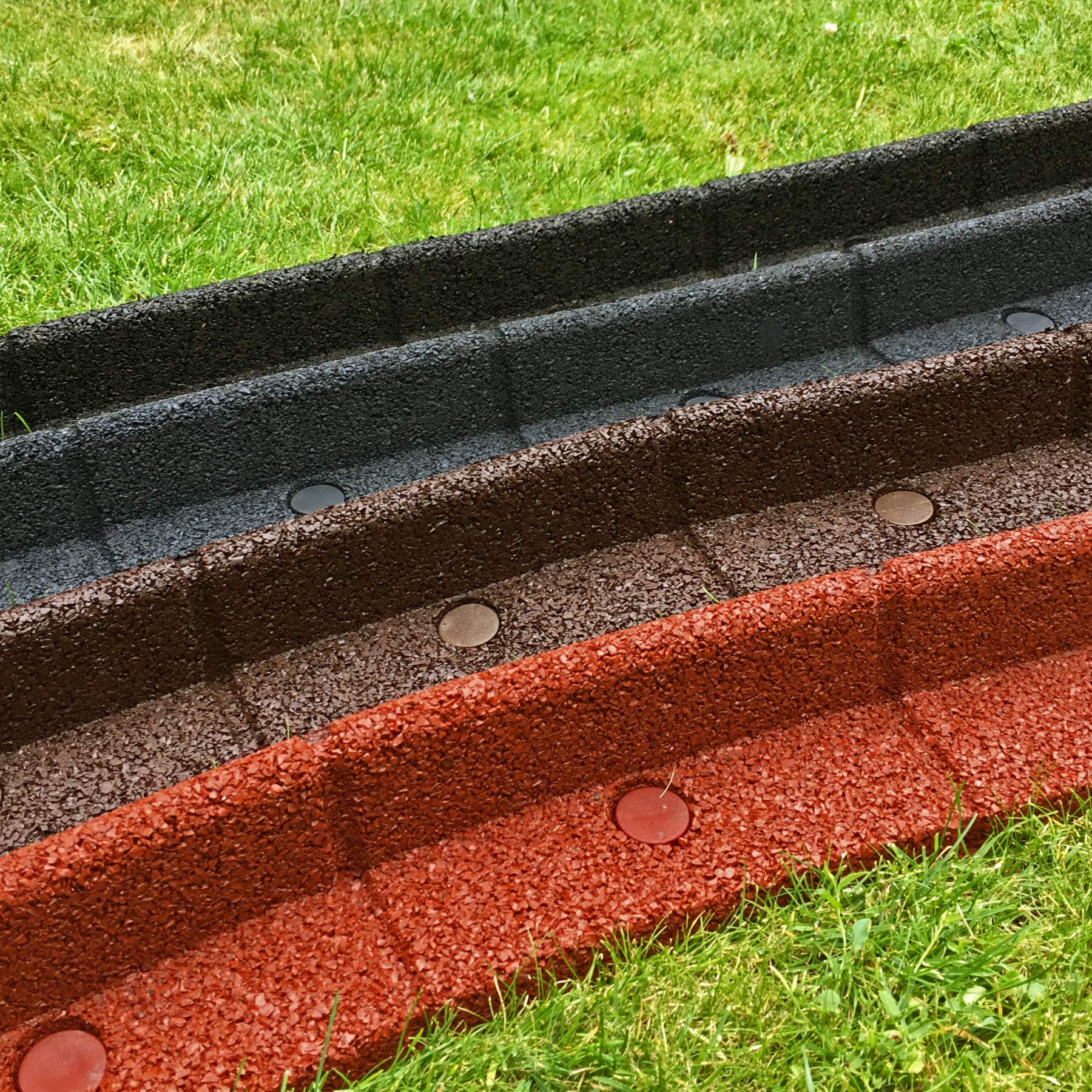 FlexiBorder - het flexibele gazonrandsysteem (2 x 1 meter, grijs