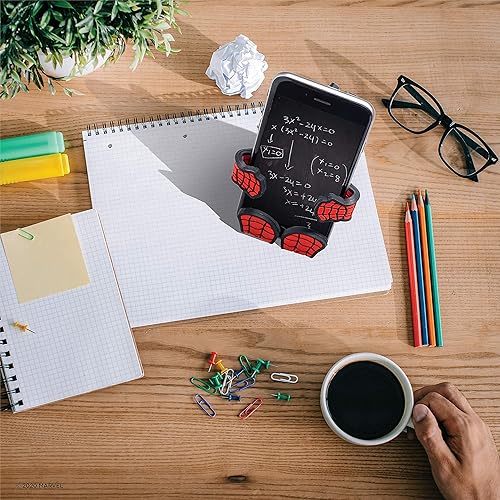 Miniatura 4 de Hug Buddy Marvel Spider-Man - Soporte para teléfono con ventilación de aire, ajustable, ajuste universal, soporte para teléfono celular con iPhone,